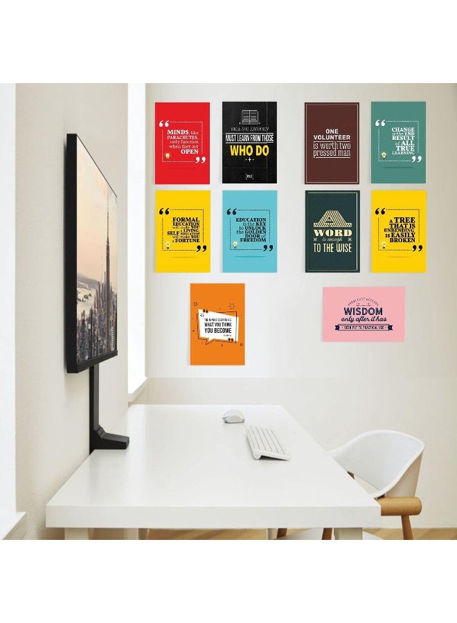 Paper Plane Design Inspirational Quotes Wall Poster (Set of 10, 12 x 18 Inch) - Image 5