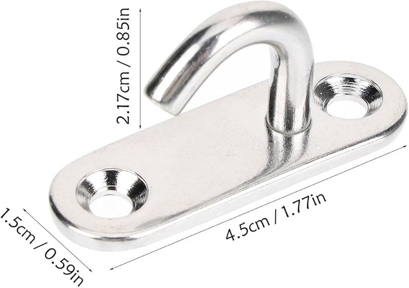 6Pcs Stainless Steel Heavy Duty Ceiling Hooks For Hanging Plants Hammocks - Image 3