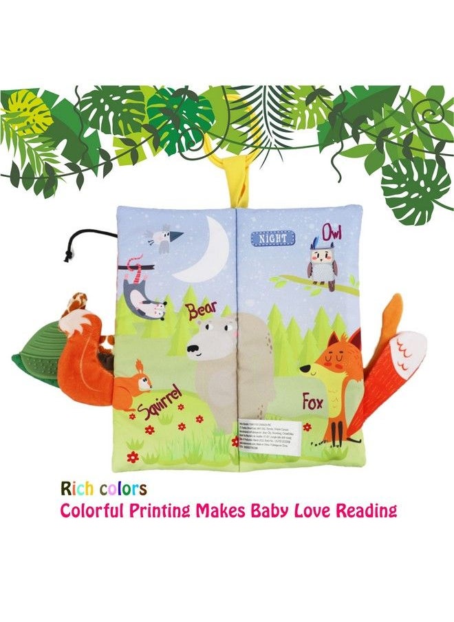 Bebe Mondo - Soft Baby Book Crinkle Cloth Books Jungle Toy, Soft Activity Baby Books Early Education Toys For Babies Infants Toddler Baby Boy Girl Baby Toys,Animal Tails Toy Gifts Baby Books 06 12 Months &Up - Image 1