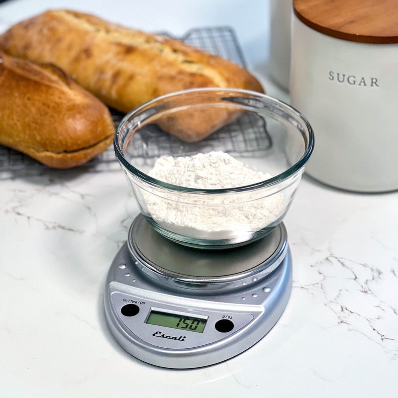 Escali Primo Digital Food Scale Multi-Functional Kitchen Scale and Baking Scale for Precise Weight Measuring and Portion Control, 8.5 x 6 x 1.5 inches, Chrome - Image 3