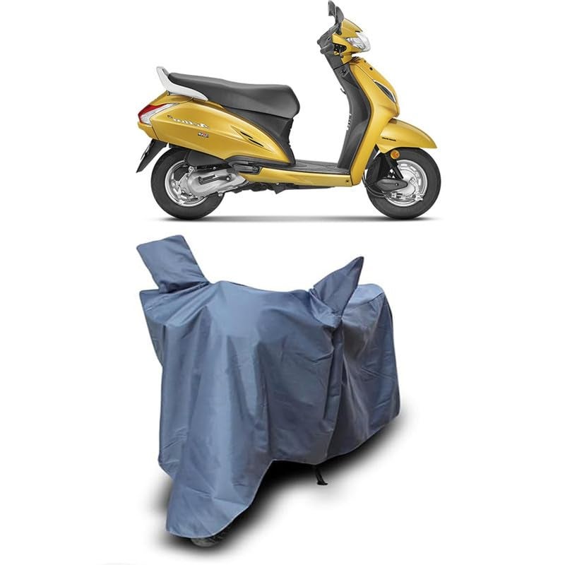 MADAFIYA Waterproof Two Wheeler Cover for Honda Activa 6G, Activa 125, Scooter - All Season Protection Bike Cover for Rain & Sun (Grey) - Image 1