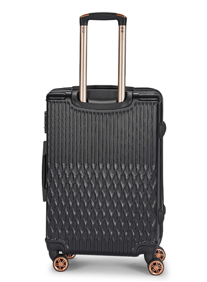 ليمرا طقم شنط سفر مكون من 5 حقائب أمتعة بـ 4 عجلات بتصميم حديث أسود - Image 5