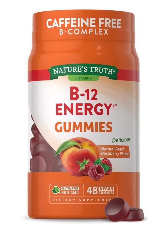 Nature's Truth B-Energized Energy Gummies | 48 Count | with B-Vitamins, L-Carnitine & Ashwagandha | Vegan, Non-GMO & Gluten Free Supplement | by Nature's Truth  - Image 1