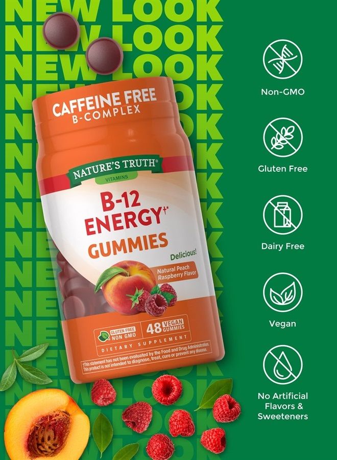 Nature's Truth B-Energized Energy Gummies | 48 Count | with B-Vitamins, L-Carnitine & Ashwagandha | Vegan, Non-GMO & Gluten Free Supplement | by Nature's Truth  - Image 4