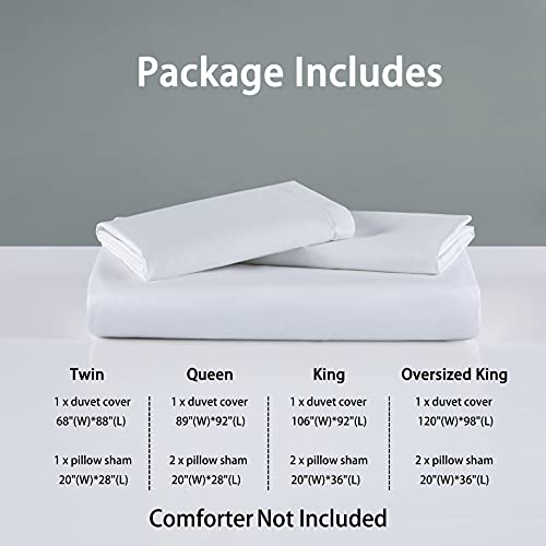 Eikei Exotic Modern Floral Print Bedding Birds Flowers Dusty Grey Design 100% Cotton Duvet Cover 3pc Set Hibiscus Blossom Branches in Muted Gray Blue (Queen, Citronelle Green) - Image 3