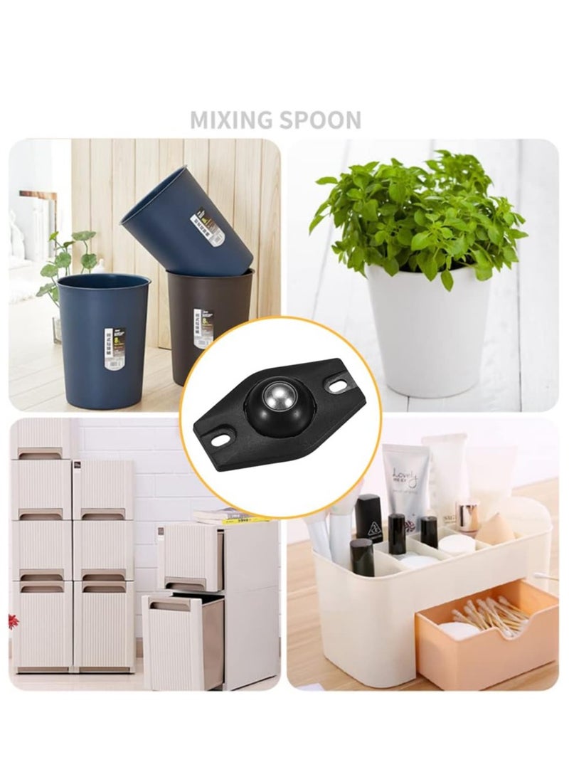 20 PCS Universal Adhesive Swivel Pulley Castors Wheels for Trash Cans Storage Boxes Small Furniture - Image 4