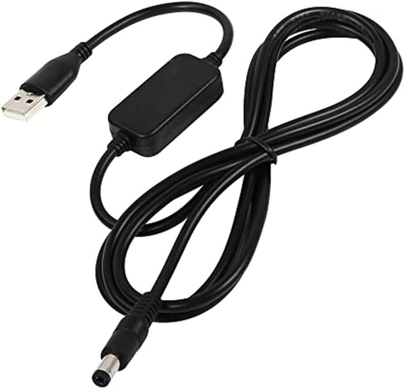 USB To 12V Converter Cable 5V To 9V Boost Step Up Voltage 1M Black For Router Power Bank - Image 5