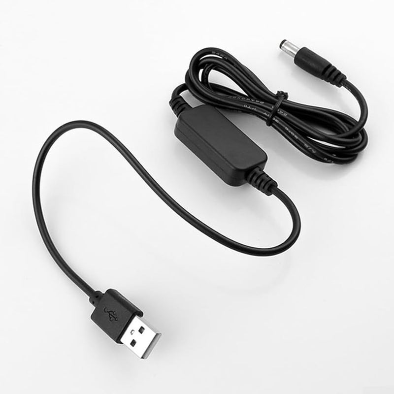 USB To 12V Converter Cable 5V To 9V Boost Step Up Voltage 1M Black For Router Power Bank - Image 4