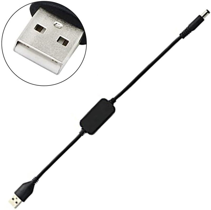 USB To 12V Converter Cable 5V To 9V Boost Step Up Voltage 1M Black For Router Power Bank - Image 3