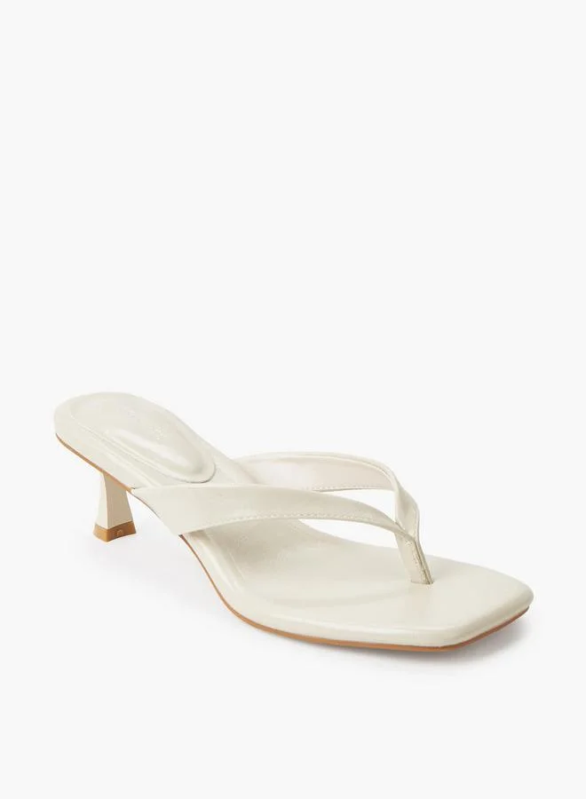 سيليست Women Kitten Heel Thong Sandals