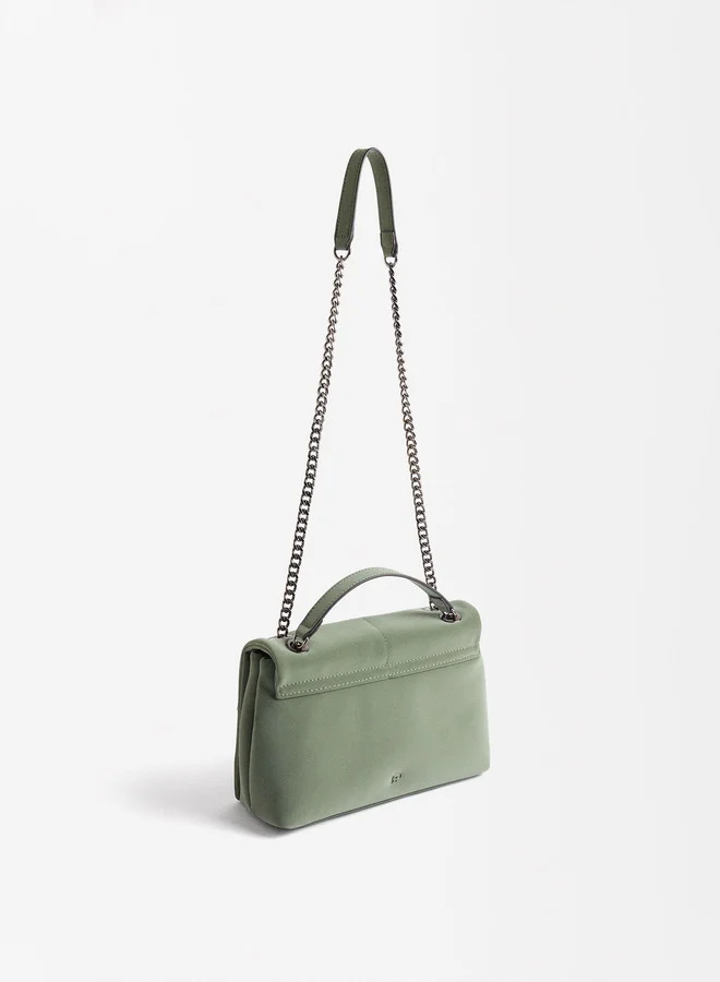 PARFOIS Velvet Effect Shoulder Bag