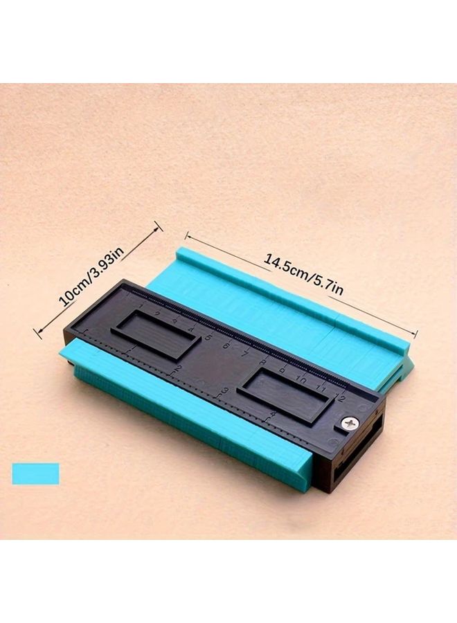 6.5 Inch Blue Contour Tracer Arc Scale Woodworking Angle Gauge for Measuring Irregular Curves - Image 1