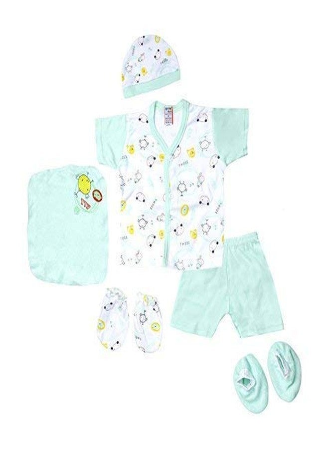 KidsDelight® Little New Born Hub 6 pcs Unisex Baby Gift Set (Green, 0-3 Months) - Image 2