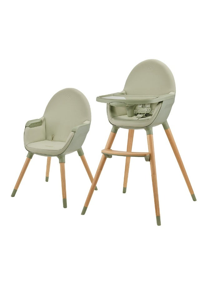 Kinderkraft - 2-in-1 Fini 2 Baby High Chair -Green - Image 1