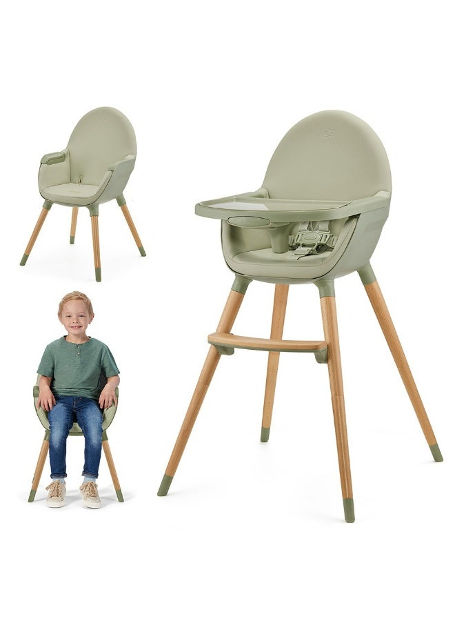 Kinderkraft - 2-in-1 Fini 2 Baby High Chair -Green - Image 2