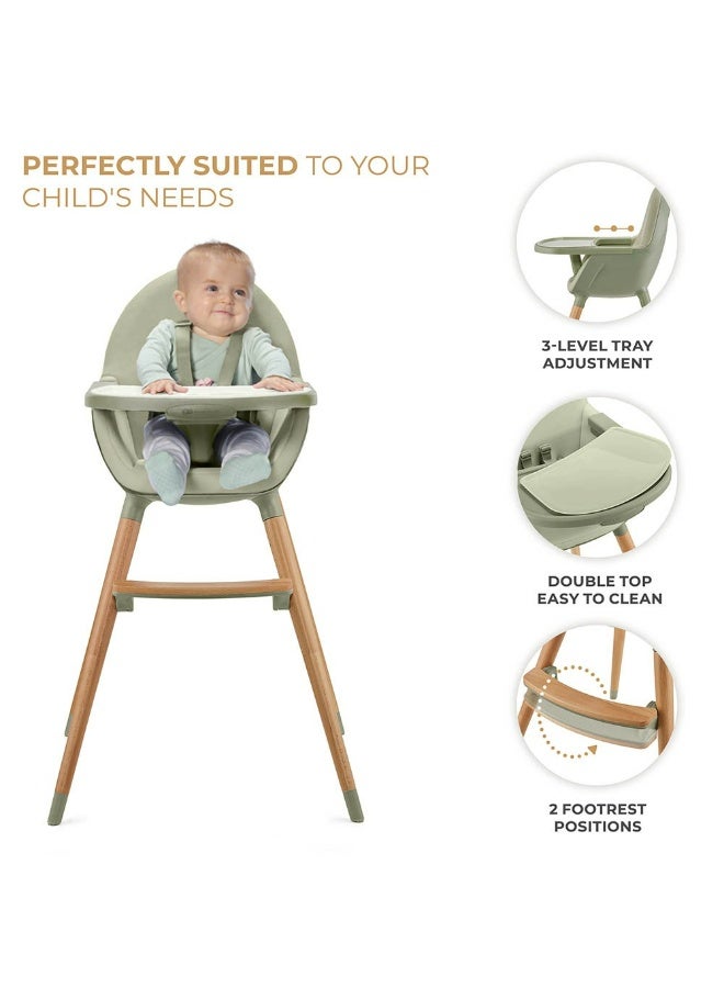 Kinderkraft - 2-in-1 Fini 2 Baby High Chair -Green - Image 4