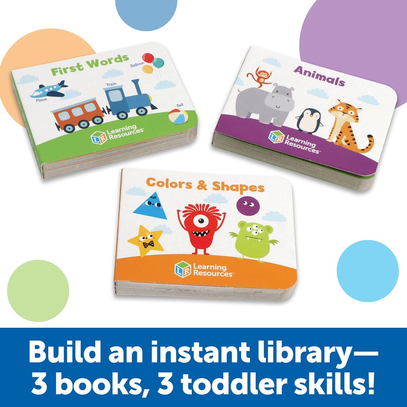 Learning Resources Skill Builders! Toddler Flipbook Library - 3 Pieces, Ages 2+, Educational Toys, Toddler Alphabet Activity Books, Homeschool Supplies - Image 2