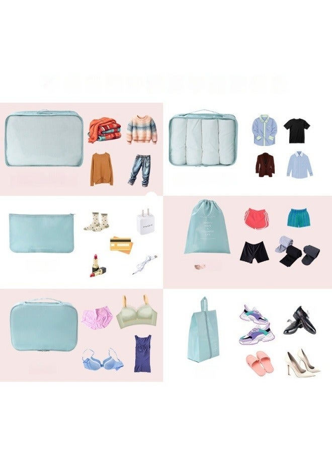 Packing Cubes for Storage Luggage Packing Cube Organizer Travel Packing Cubes Set Clothes Shoes Storage Travel Organizer Bags for Luggage (Beige) - Image 3