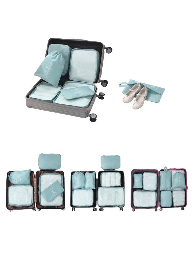 Packing Cubes for Storage Luggage Packing Cube Organizer Travel Packing Cubes Set Clothes Shoes Storage Travel Organizer Bags for Luggage (Beige) - Image 2