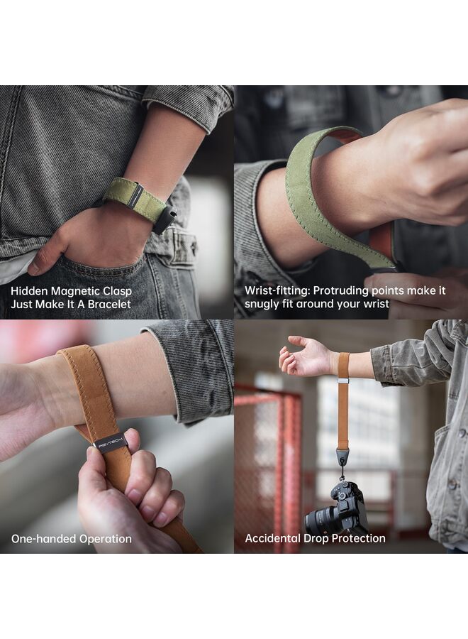 Camera Wrist Strap for Photographers Adjustable Quick Release Camera Hand Strap, Dark Grey, 13.5*5cm - Image 2