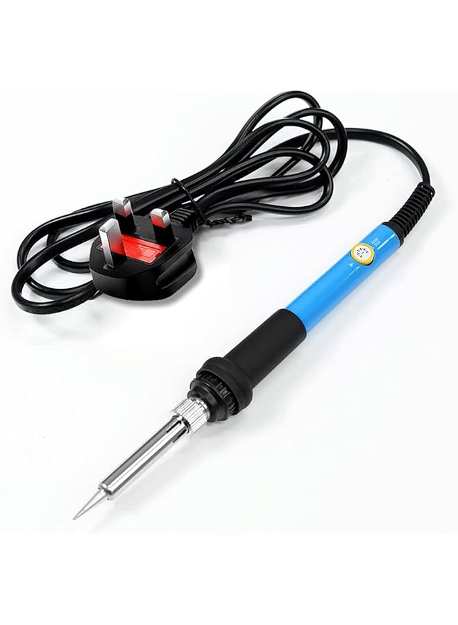 إيروريكس مكواة لحام قابلة للتعديل بمقبس المملكة المتحدة 220 فولت 60 وات أداة لحام إلكترونية بدرجة حرارة قابلة للتعديل 200-450 درجة مئوية مناسبة للحام لوحات الدوائر الكهربائية وإصلاح الأجهزة الكهربائية بنفسك ولحام المجوهرات - Image 1