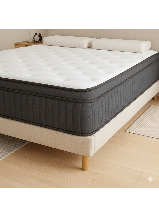 Harmony Home مرتبة طبية هارموني هوم بوكس توب 180×190 سم | متوسطة الصلابة | سمك 20 سم | قماش تنفس بارد | مضادة للحساسية | مصنوعة في الإمارات - Image 3