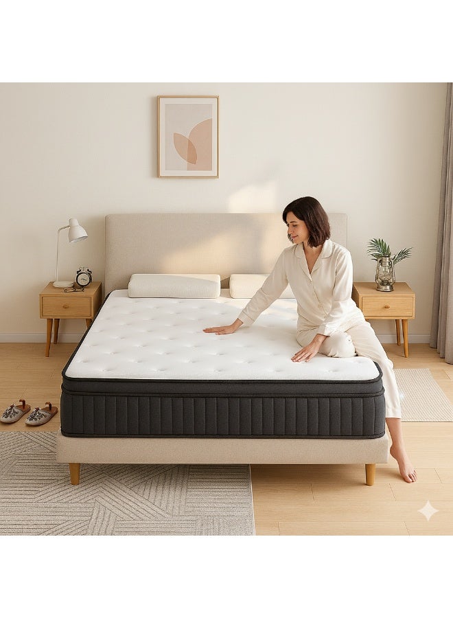 Harmony Home مرتبة طبية هارموني هوم بوكس توب 180×190 سم | متوسطة الصلابة | سمك 20 سم | قماش تنفس بارد | مضادة للحساسية | مصنوعة في الإمارات - Image 4