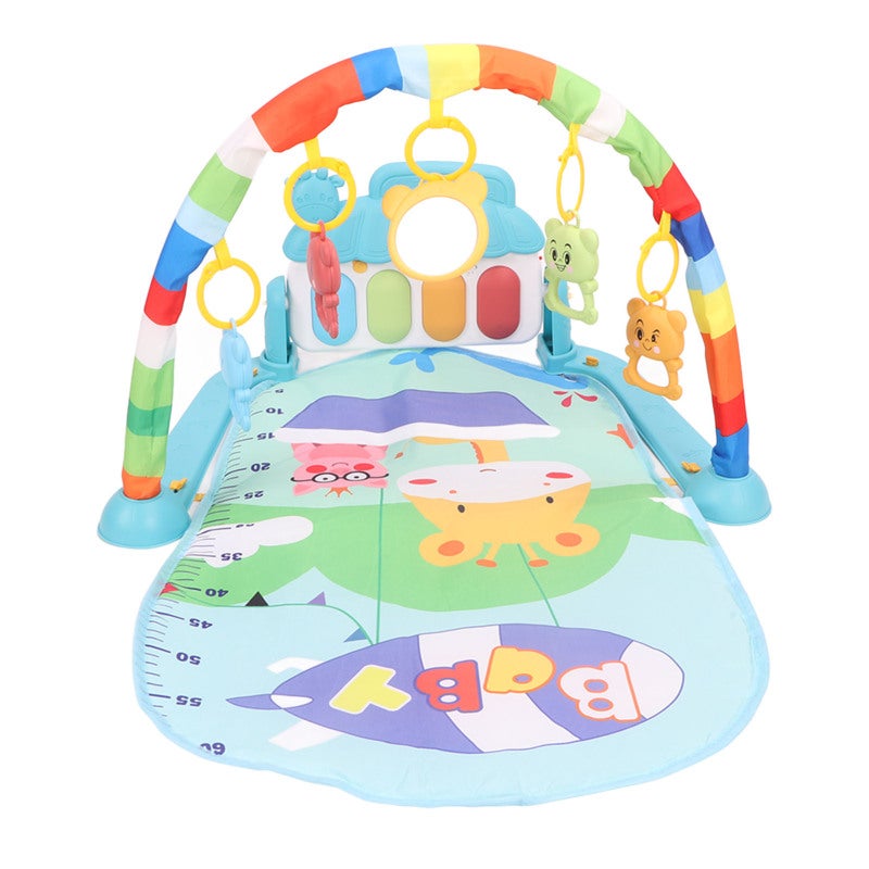 Baby Kick Piano Gym Mat Soft Breathable Safe Fabric - Early Development With 5 Removable Hanging Toys And 5 Play Modes for Babies Over 3 Months - Image 1
