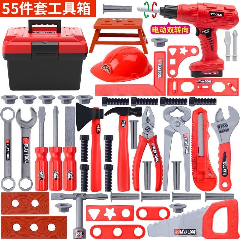 general Shule Tools Kids Toy Electric Drill with Screwdriver Bits - Image 1