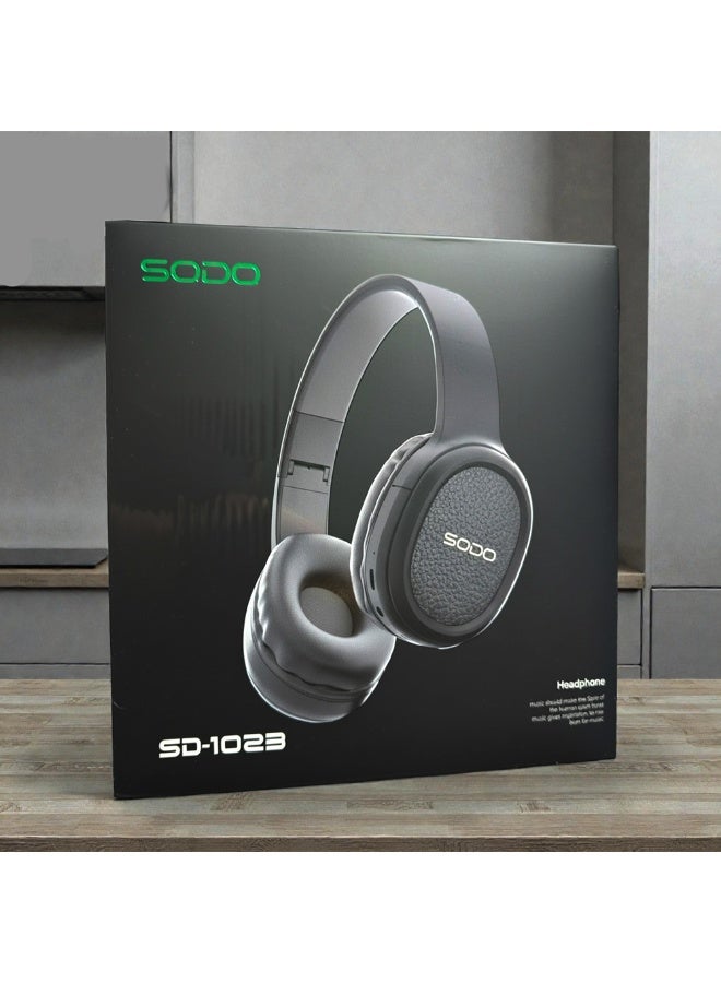 SODO SD-1023 Wireless Bluetooth 5.1 Headphones – Up to 8H Playback – TF Card Support – 40mm Drivers – Foldable Comfort Design - Image 2