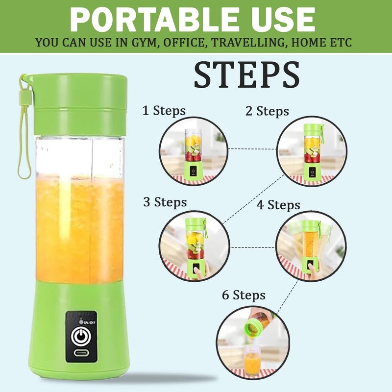 IYAAN Portable USB Juicer Blender Bottle Juicer Rechargeable Mini Juicer Mixer Blender Electric Juicer Bottle Blender Grinder Mixer For Juices And Smoothie Milk Shakes - Image 5