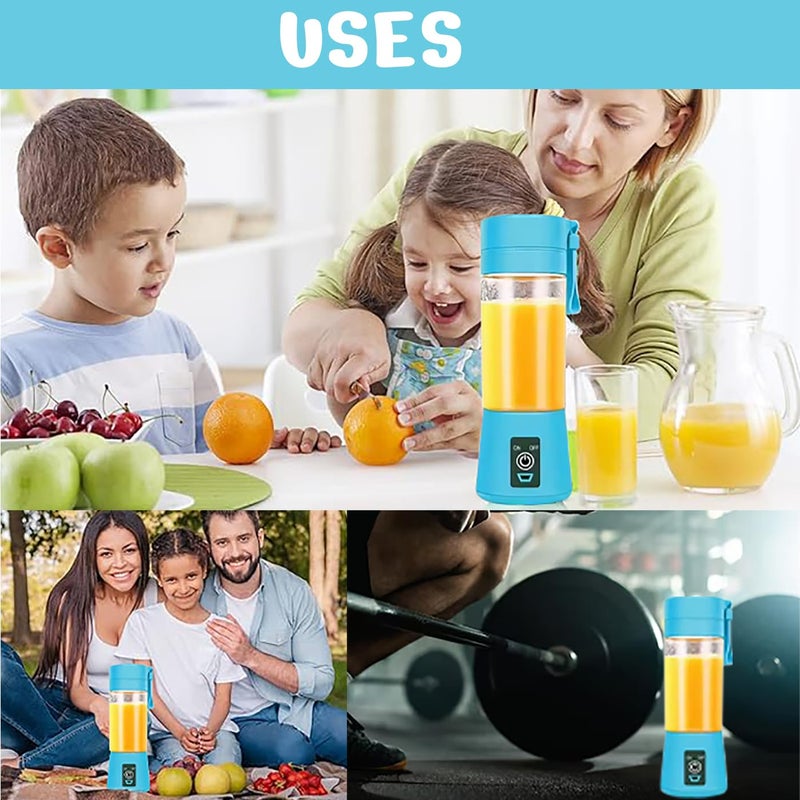 IYAAN Portable USB Juicer Blender Bottle Juicer Rechargeable Mini Juicer Mixer Blender Electric Juicer Bottle Blender Grinder Mixer For Juices And Smoothie Milk Shakes - Image 4