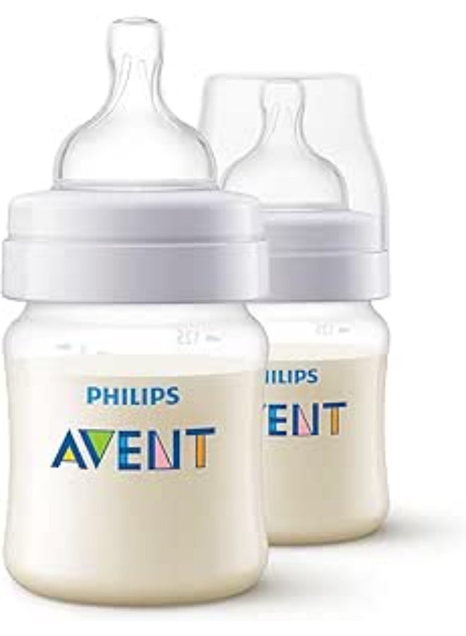 Avent Philips Avent Anti-Colic Baby Bottle – 125ml, 2 Pieces – Reduces Gas & Discomfort - Image 1