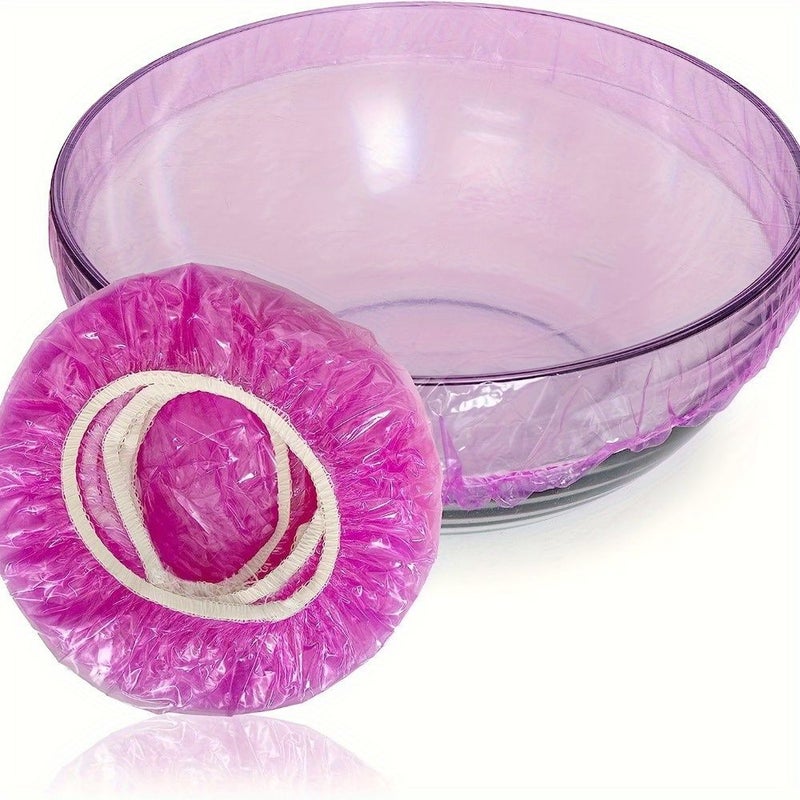 3pcs Colorful Plastic Food Covers Reusable Stretch Lids for Bowls and Leftovers - Image 5