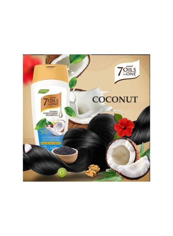 emami 7 Oil In One Double Conditioning Shampoo Fortifying Coconut 100ml - Image 4