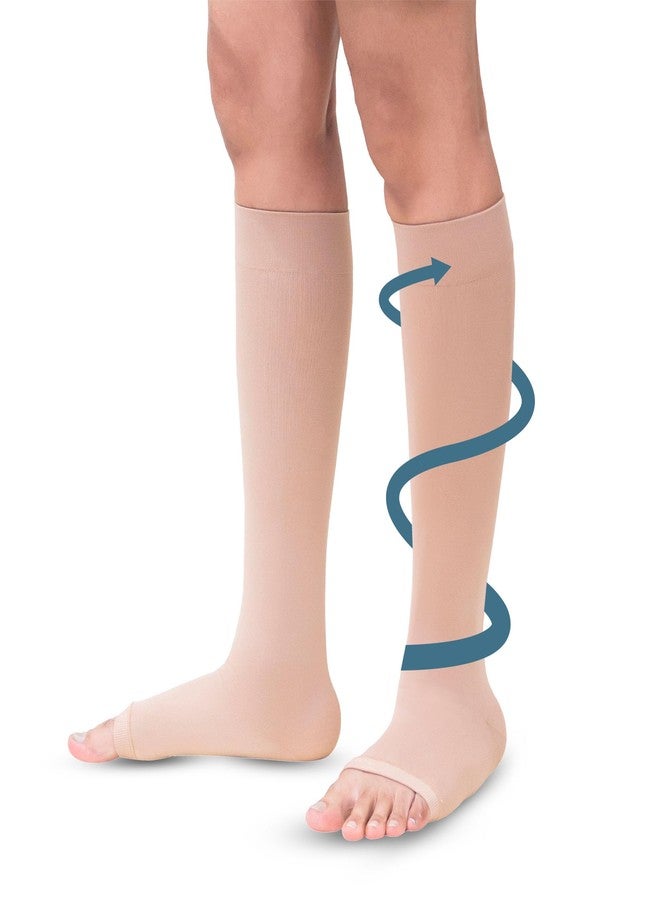 Sorgen Class II Medical Compression Stockings for Varicose Veins | Class 2 Knee Length | Class II Compression Socks | Varicose veins stockings For men and women | 23-32 mm Hg (Large) - Image 1