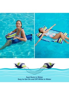 Jasonwell Inflatable Pool Hammock Float 2 Pack Water Hammock Pool Floaties Multipurpose (Saddle Lounge Chair Drifter) 4 In 1 Lake Beach Floating Loungers Swimming Pool Floats Toys For Adults  - Image 5
