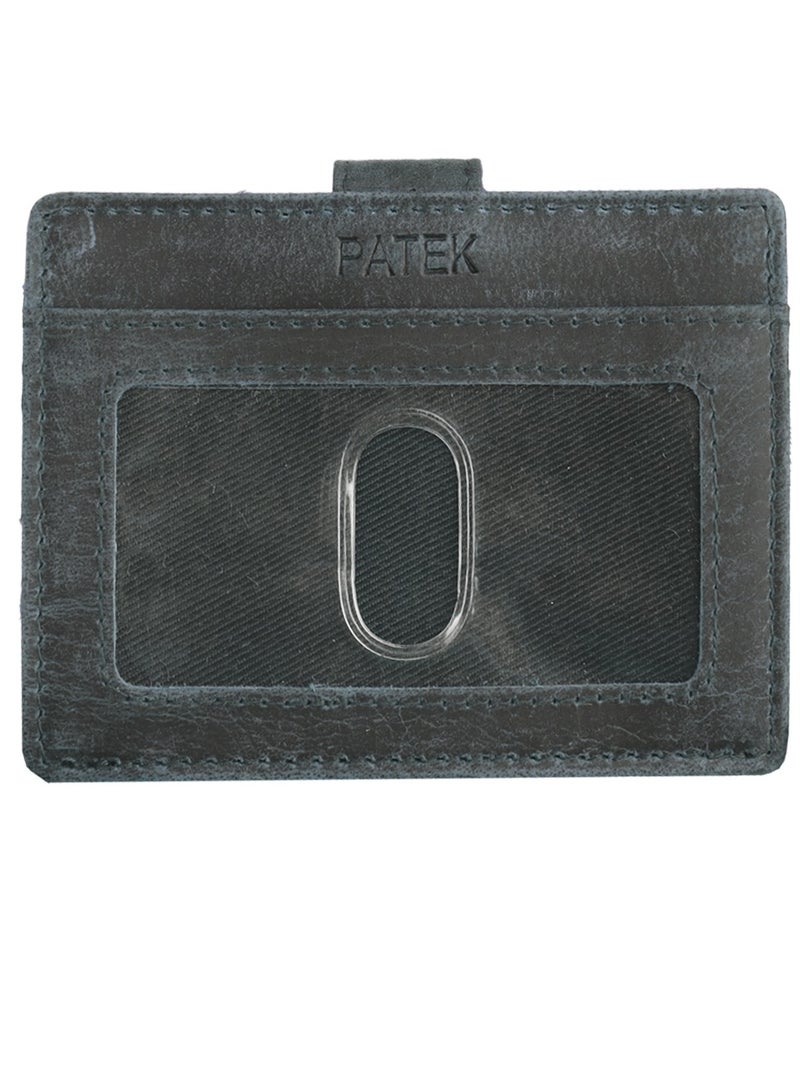 Patek Minimalist Genuine Leather Wallet Card Holder Purse with RFID Protection - Image 3