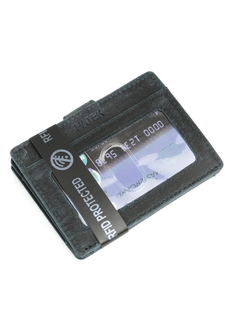 Patek Minimalist Genuine Leather Wallet Card Holder Purse with RFID Protection - Image 5