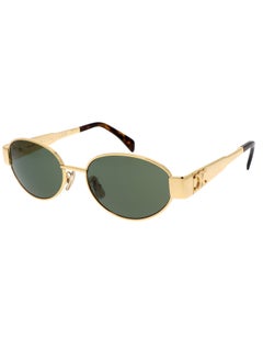 Celine Celine Oval Triomphe Metal 01 Gold Sunglasses CL40235U 30N  - Image 1