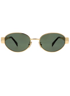 Celine Celine Oval Triomphe Metal 01 Gold Sunglasses CL40235U 30N  - Image 4