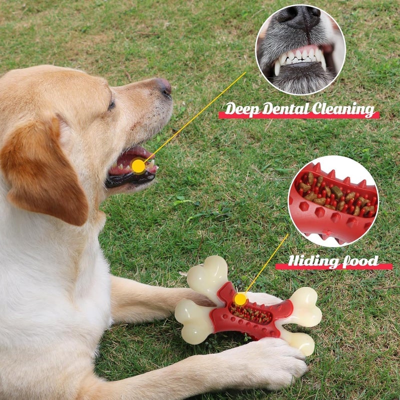 BAAL Beef Flavor Durable Nylon Bone Dog Toy for Small and Medium Breeds (Brown) - Image 3
