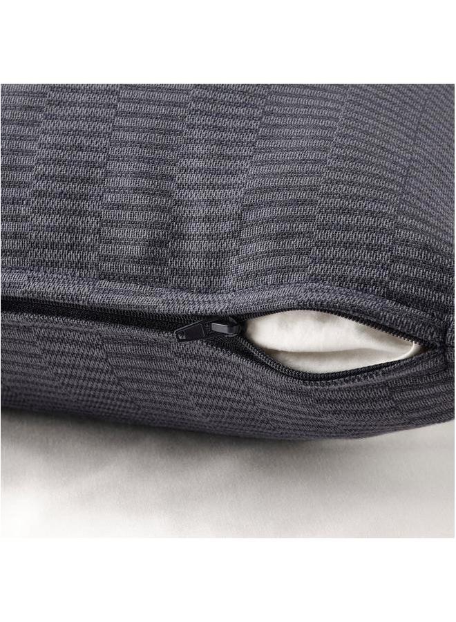 إيروريكس غطاء وسادة رمادي غامق ورمادي 50X50 سم - Image 2