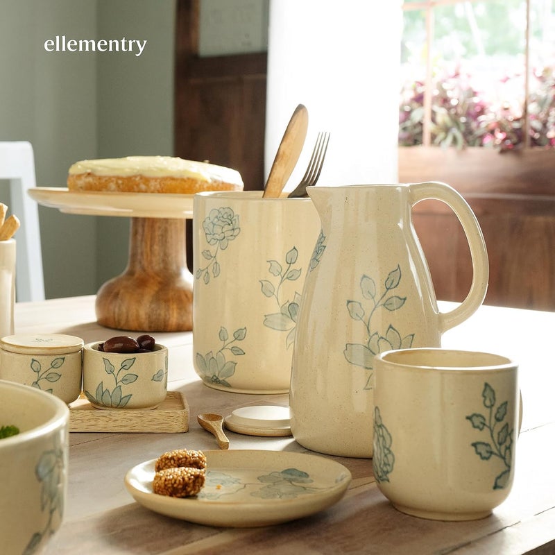 Ellementry Fiore Ceramic Side Plate Dishwasher Microwave Safe Food Grade Dinnerware BoneAsh Free Crockery for Dining Gifting Kitchen Accessories Items - Image 5