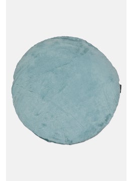 Unique Living Decorative Softshell Round Shaped Cushion 40 cm, Mineral Blue  - Image 1