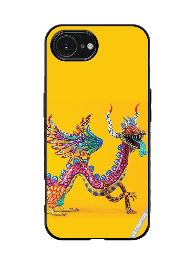 VR CREATIVE Protective Case Cover For Apple iPhone 16e Dragon Design Multicolour