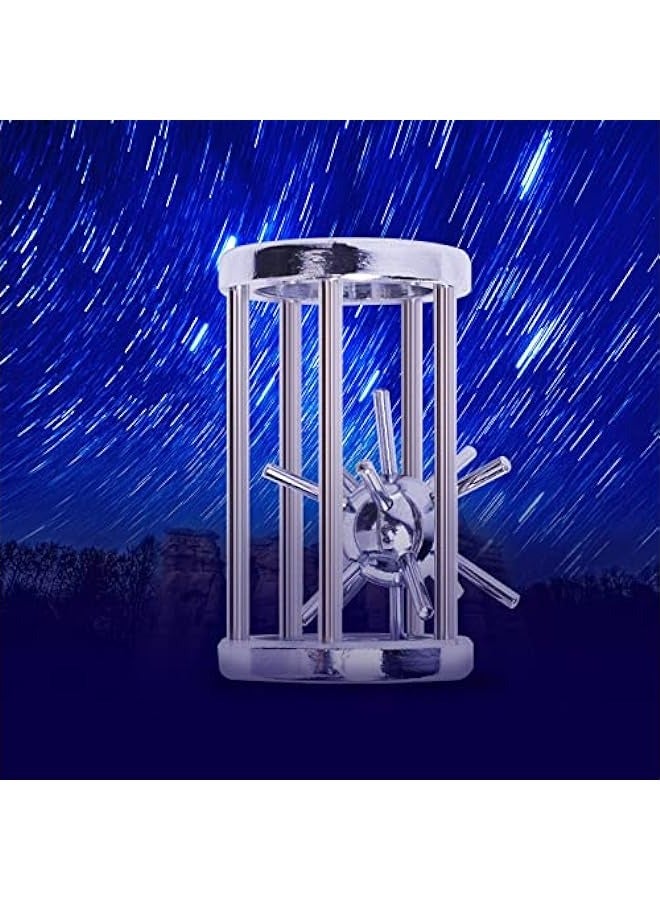 DURKU Brain Teaser Puzzle Cast Metal Puzzle Disentanglement Puzzle Interlocking Unlock IQ Test (Cage) - Image 2