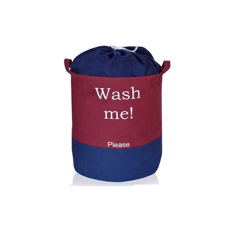 Unicrafts Laundry BagBasket for Dirty Clothes Pack of 1 Maroon 1 - Image 1