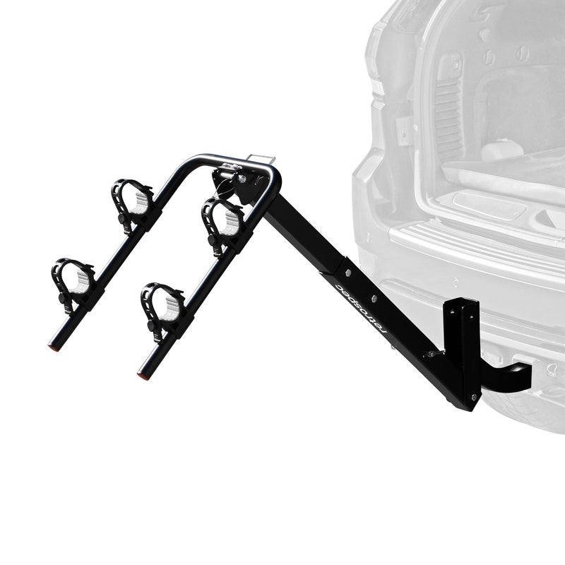 Retrospec Lenox 2-5 - Bike Hitch Rack for Cars, Trucks, SUVs with 2â€ Hitch | Foldable Steel Frame with Anti-Rattle Adapter, Tie Down Cradles and Straps - Fits Most Frames, Black - Image 4
