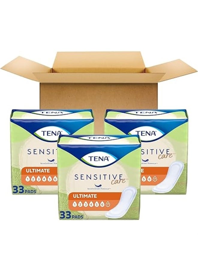 Tena - Incontinence Pads, Bladder Control & Postpartum for Women, Ultimate Absorbency, Regular Length, Intimates - 99 Count - Image 1